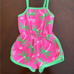 Barbie Toddler Girls' Sleeveless Print Romper
